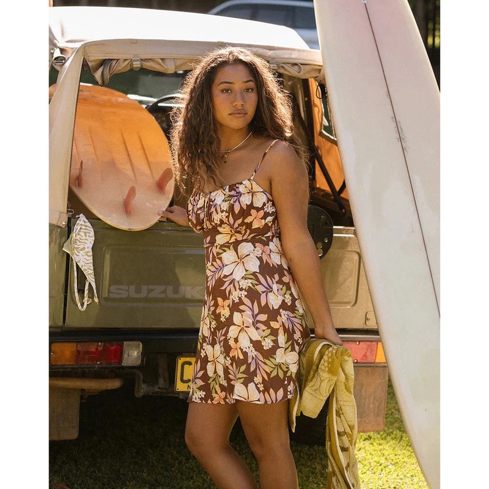 Floral Brown Dress